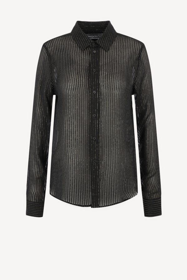 Blouse   in black / gold