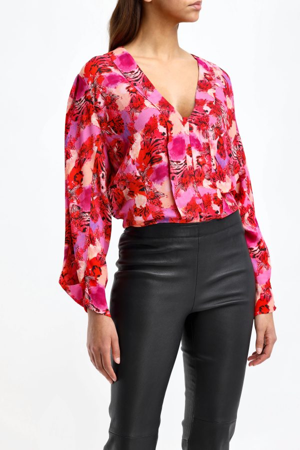 Blouse Minaallday in pink / red